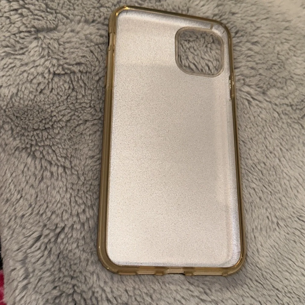 GUC Gold Glitter Cell Phone Case for iPhone 11 Pro Max Good Used Condition